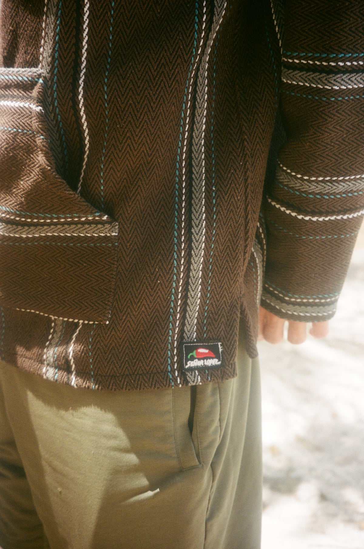 Baja Hoodie - Sarape Brown