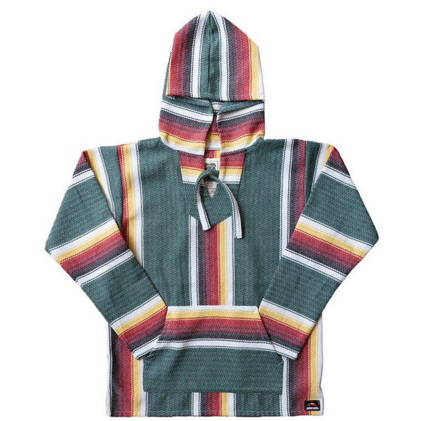 Sweat à Capuche Mexicain Senor Lopez - Taille S, Couleurs Rasta Rouge Vert Jaune - Coton - Occasion Très Bon état