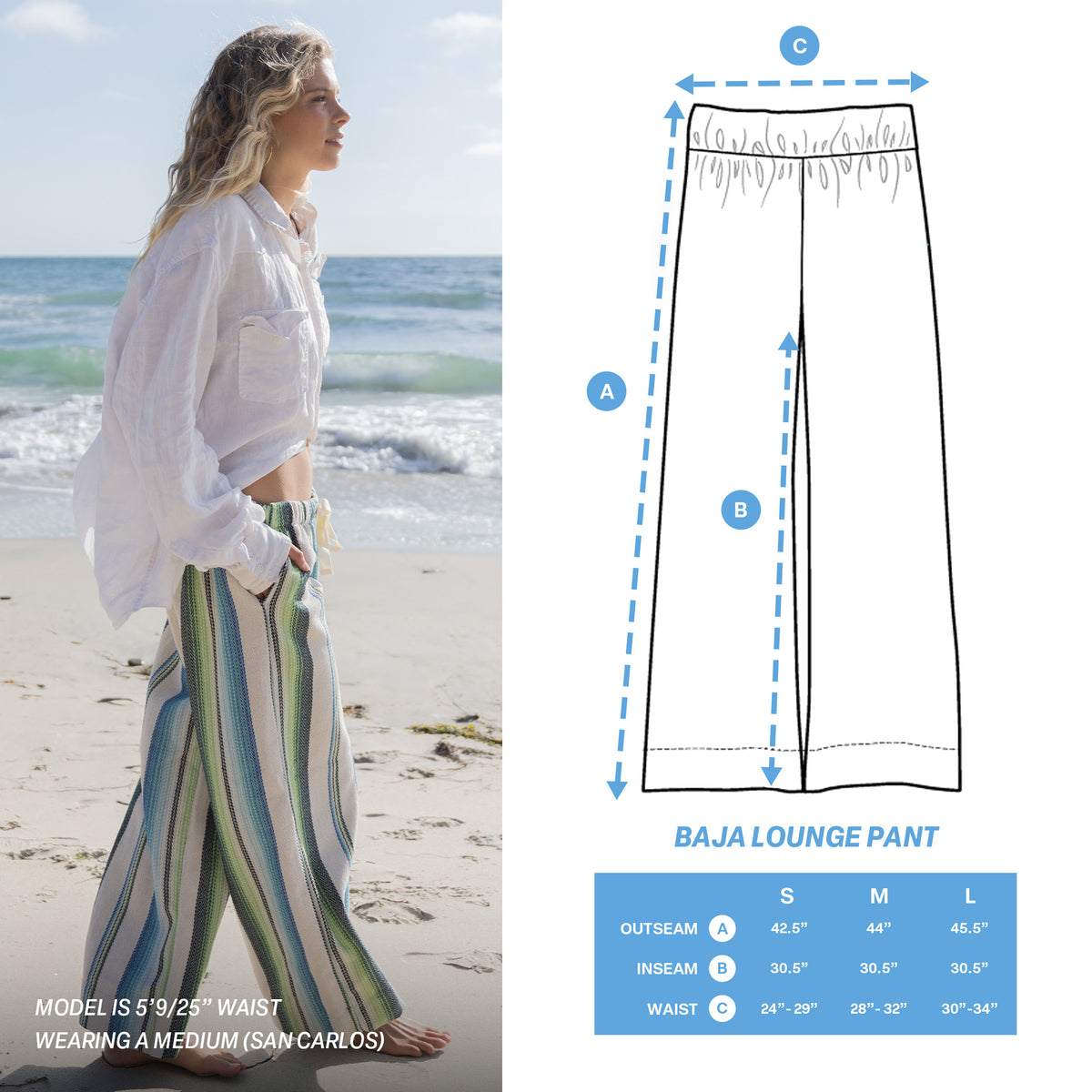 Baja Lounge Pant - San Carlos