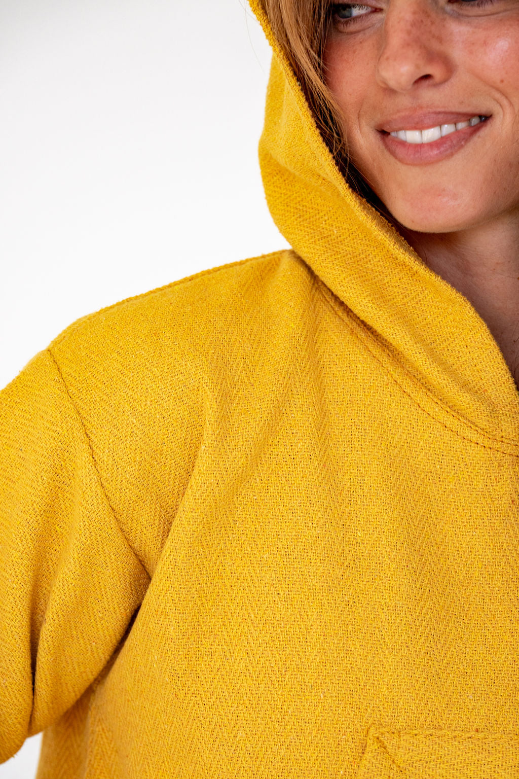 Baja Cropped Hoodie - California Poppy