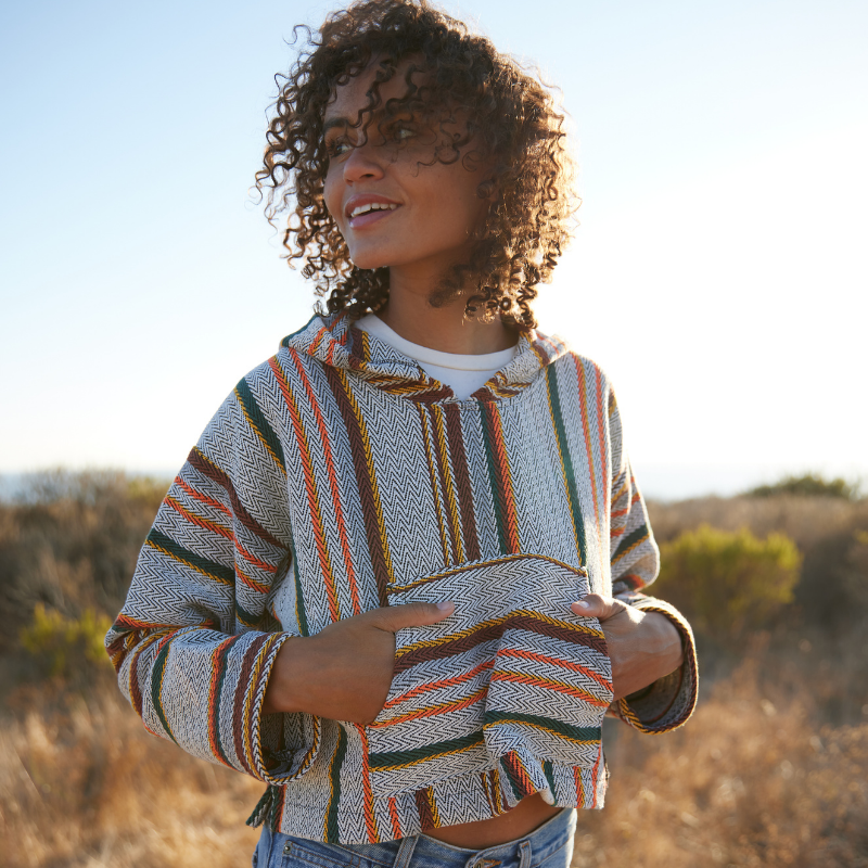 Baja Cropped Hoodies