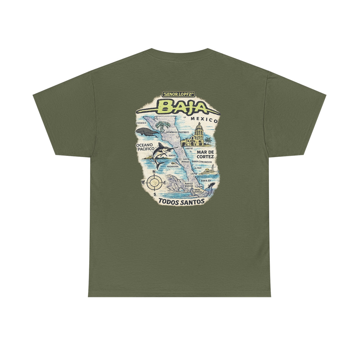 Señor Lopez OG Baja Map T-Shirt