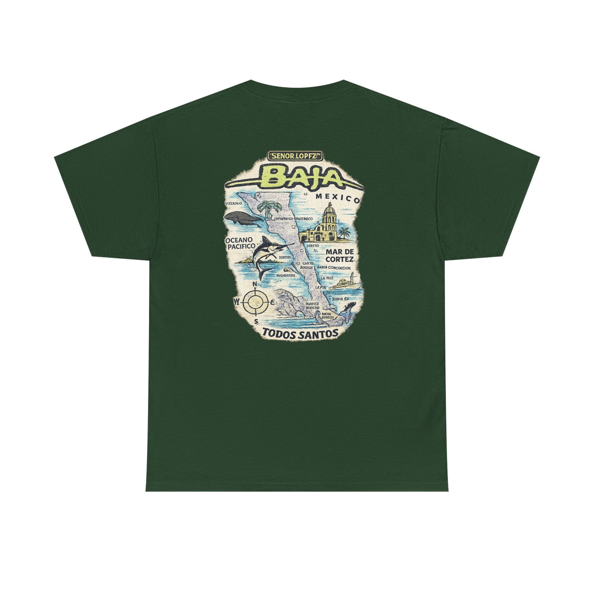 Señor Lopez OG Baja Map T-Shirt