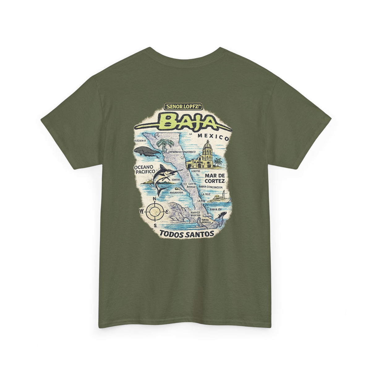Señor Lopez OG Baja Map T-Shirt