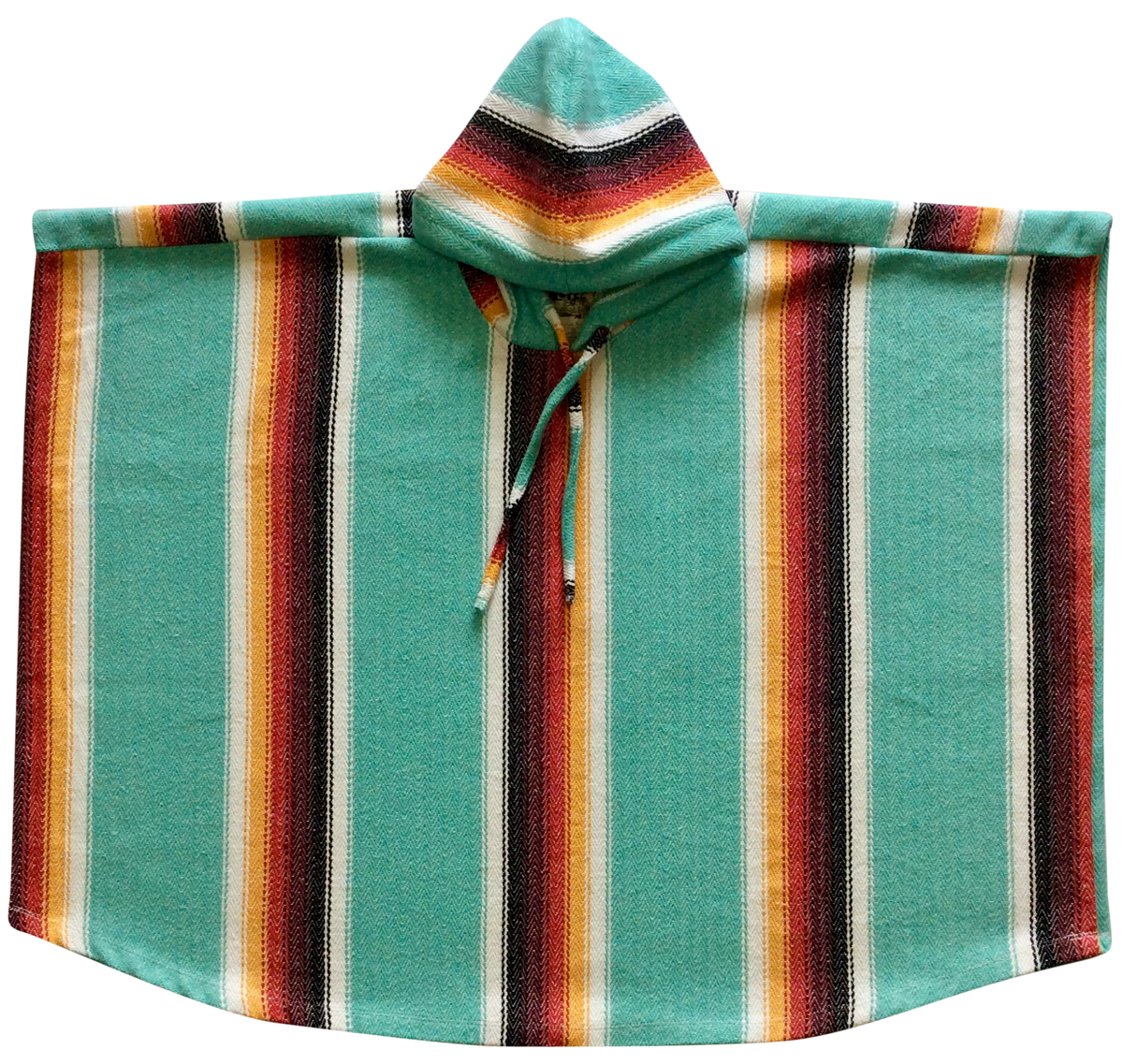 Poncho Hoodie - Redondo Teal